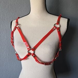 Dolls Kill Funk Plus Red Harness